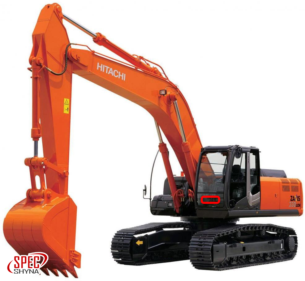 Стекло на Hitachi ZX 330 LCN-3 лобовое с шелкографией | Купить стекла для  спецтехники ZX 330 LCN 3